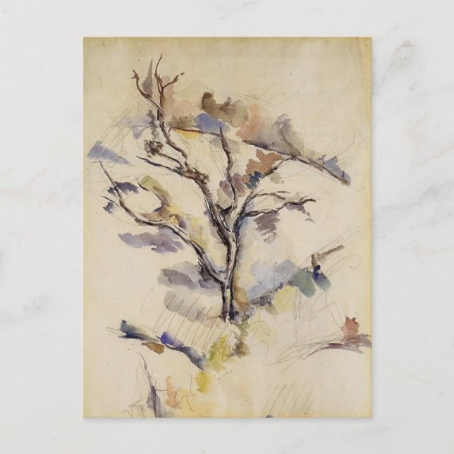 Cartão Postal Paul Cezanne - O Oak (Frente)