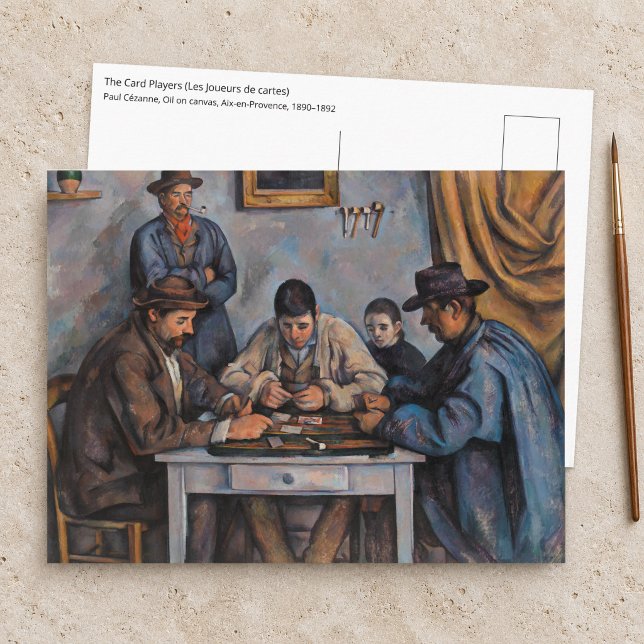 Cartão Postal Paul Cezanne - Os Jogadores de Cartas (Criador carregado)