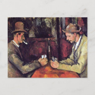 Cartão Postal Paul Cezanne - Os Jogadores de Cartas Pintura de A