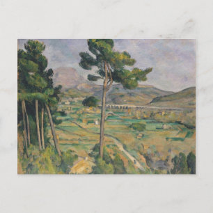 Cartão Postal Paul Cezanne Paisagem com viaduto