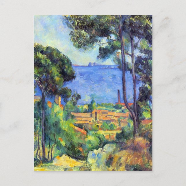 Cartão Postal Paul Cezanne - Paisagem terrestre (Frente)