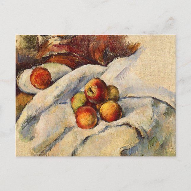 Cartão Postal Paul Cezanne pintura, Apple em um Cartão-Postal (Frente)