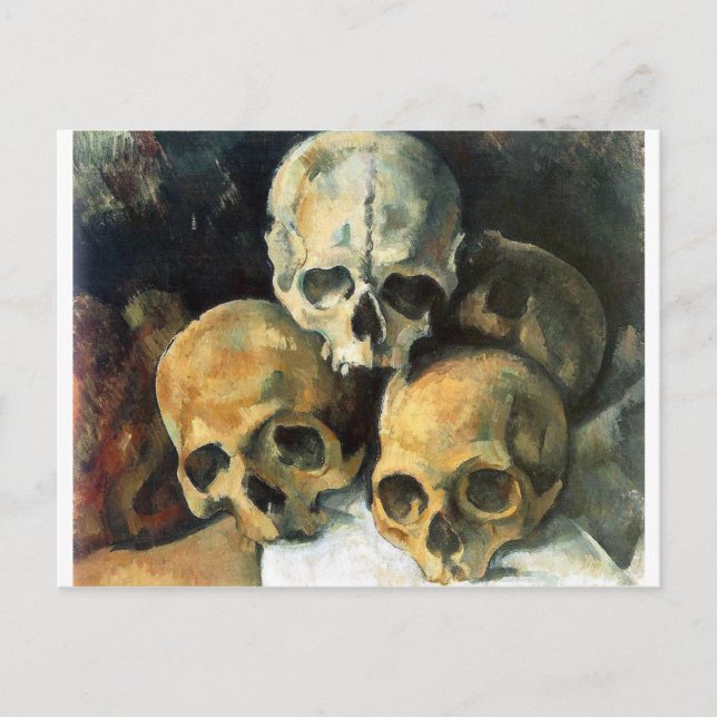 Cartão Postal Paul Cézanne - Pyramid of Skulls (Frente)