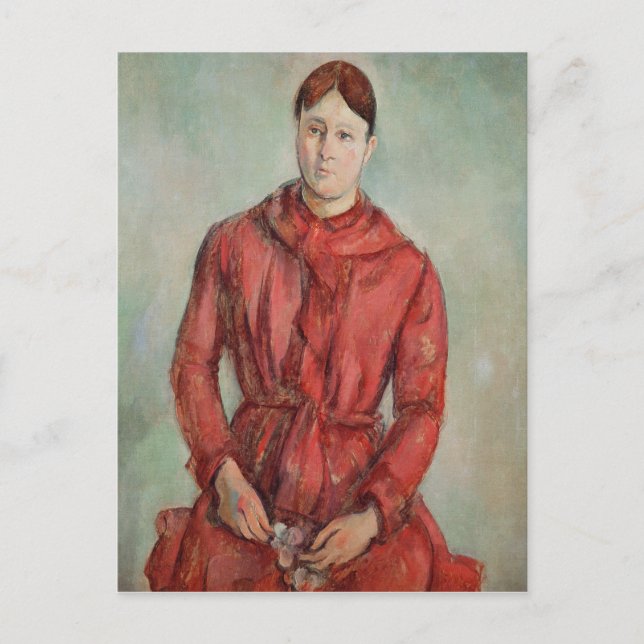 Cartão Postal Paul Cezanne | Retrato de Madame Cezanne (Frente)
