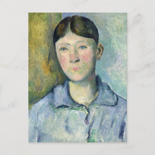 Cartão Postal Paul Cezanne | Retrato de Madame Cezanne, 1885-90 (Frente)