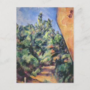 Cartão Postal Paul Cezanne Rocha vermelha, c.1895 (óleo na can