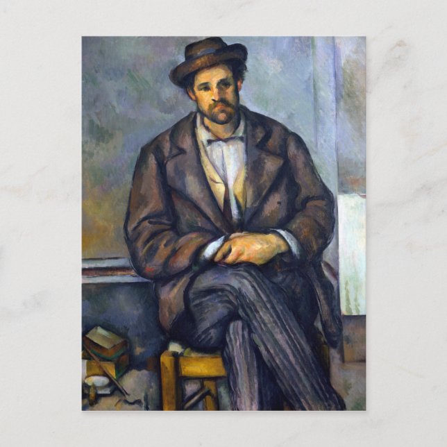 Cartão Postal Paul Cezanne Seated Peasant (Frente)