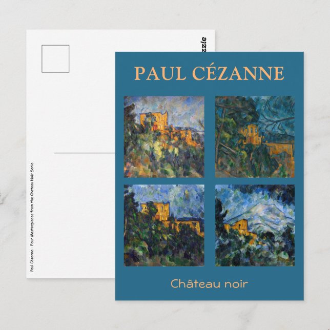 Cartão Postal Paul Cezanne - Seleção de Chateau Noir de Masterca (Frente/Verso)
