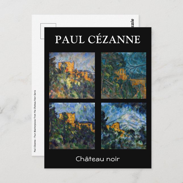 Cartão Postal Paul Cezanne - Seleção de Chateau Noir de Masterca (Frente/Verso)