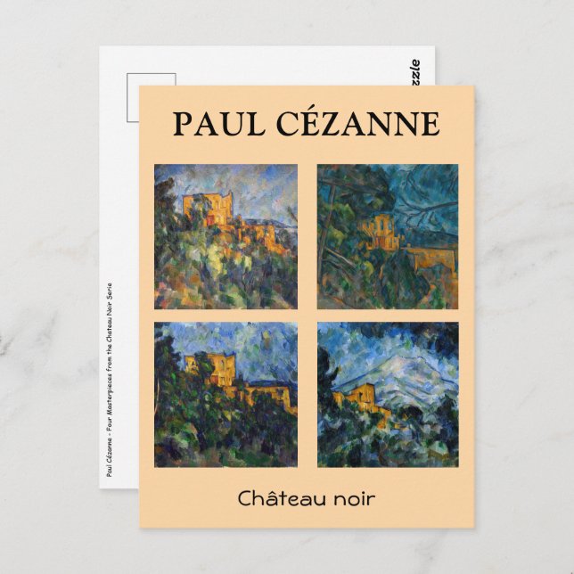 Cartão Postal Paul Cezanne - Seleção de Chateau Noir de Masterca (Frente/Verso)