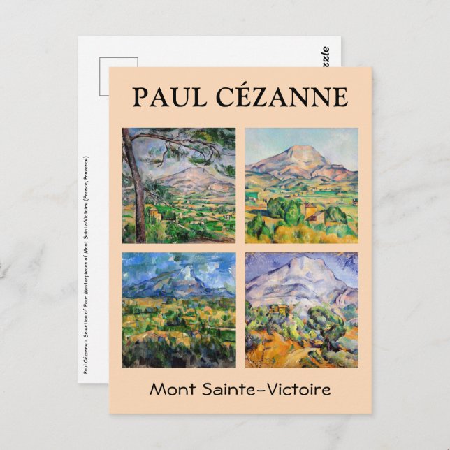 Cartão Postal Paul Cezanne - Seleção Mont Sainte-Victoire (Frente/Verso)