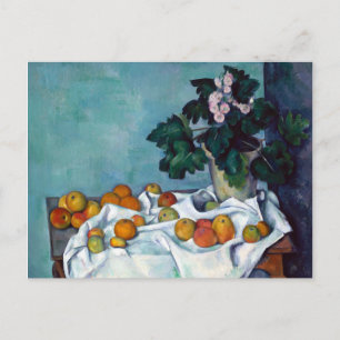 Cartão Postal Paul Cezanne Sta Life Apple e Primroses