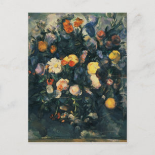 Cartão Postal Paul Cezanne Vaso das flores, 19.o