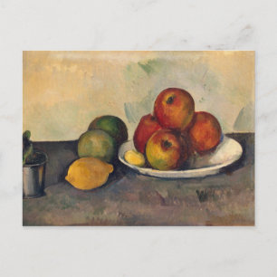 Cartão Postal Paul Cezanne Vida tranquila com Maçãs, c.1890