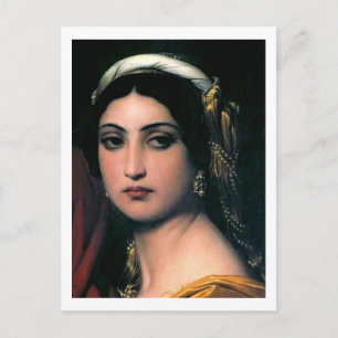 Cartão Postal Paul Delaroche, Herodias, Detalhe, Mulher