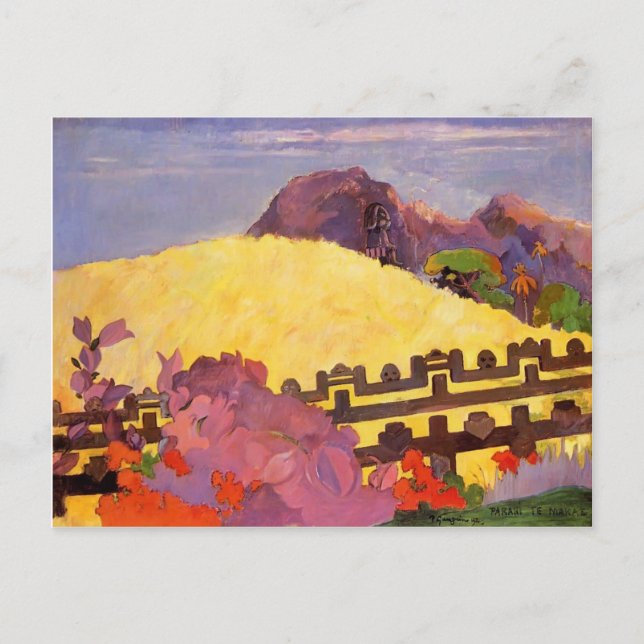 Cartão Postal Paul Gauguin - A montanha sagrada (Frente)