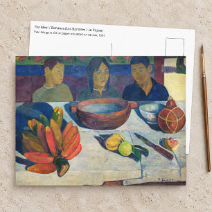 Cartão Postal Paul Gauguin - A Refeição / Bananas