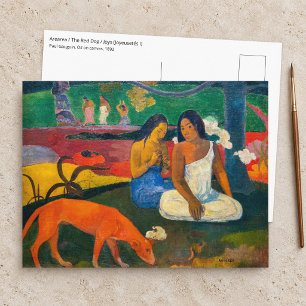 Cartão Postal Paul Gauguin - Arearea / O Cão Vermelho