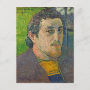 Cartão Postal Paul Gauguin   Autorretrato dedicado à Carriere