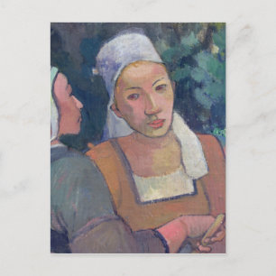 Cartão Postal Paul Gauguin   Camponeses bretões, 1894 (óleo so