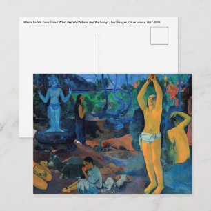 Cartão Postal Paul Gauguin - De Onde Viemos?