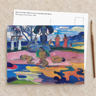 Cartão Postal Paul Gauguin - Dia do Deus / Mahana no atua