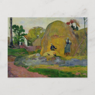 Cartão Postal Paul Gauguin Fissuras amarelas ou Colheita de Ou