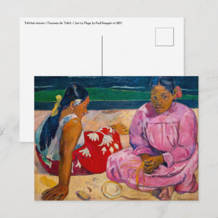 Cartão Postal Paul Gauguin - Mulheres taitianas