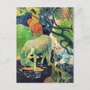 Cartão Postal Paul Gauguin, O Cavalo Branco