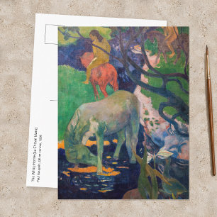 Cartão Postal Paul Gauguin - O Cavalo Branco