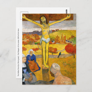 Cartão Postal Paul Gauguin - O Cristo amarelo
