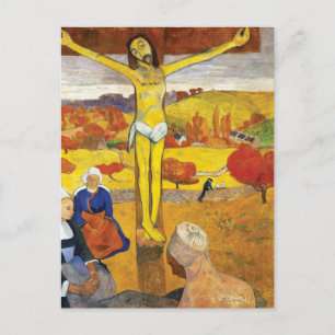 Cartão Postal Paul Gauguin O Cristo Amarelo Vintage Belas Artes