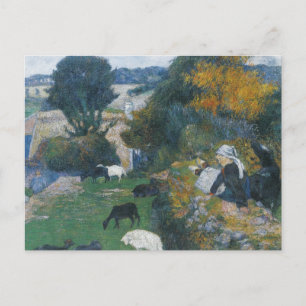 Cartão Postal Paul Gauguin - O Pastor Bretão