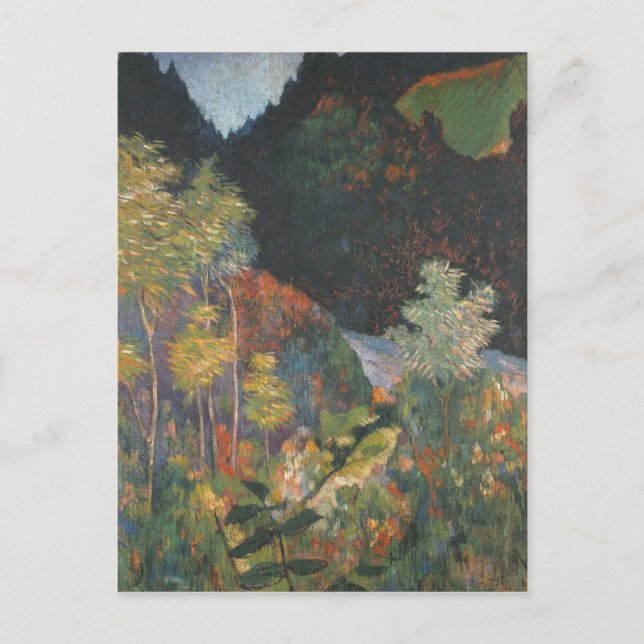 Cartão Postal Paul Gauguin | Paisagem (Frente)