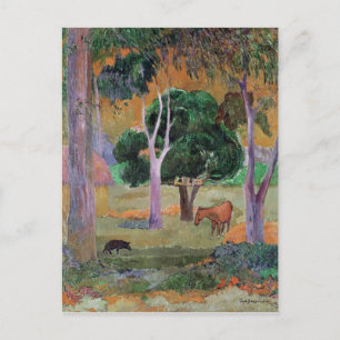Cartão Postal Paul Gauguin   Paisagem Dominicana ou Horizontal w