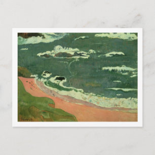 Cartão Postal Paul Gauguin Praia em Le Pouldu, 1889