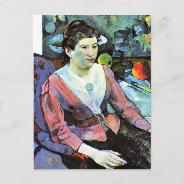 Cartão Postal Paul Gauguin - Retrato da Mulher (Frente)