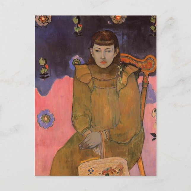 Cartão Postal Paul Gauguin - Retrato de uma Jovem Mulher, Vaite (Frente)