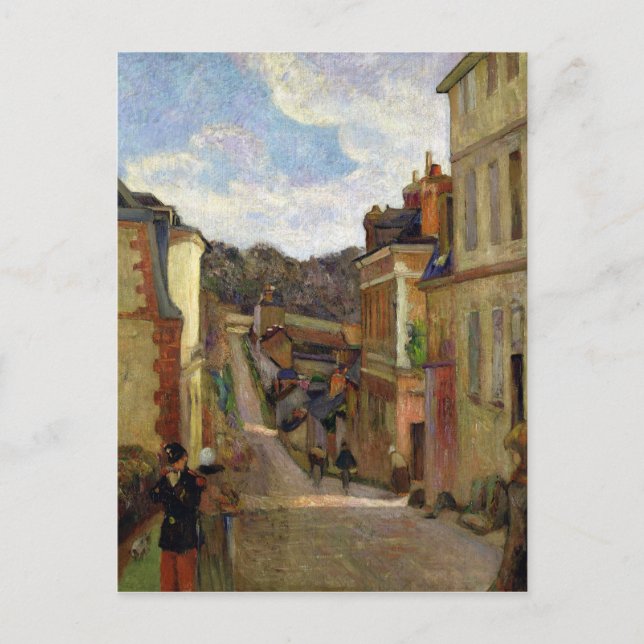 Cartão Postal Paul Gauguin | Rua suburbana, 1884 (Frente)