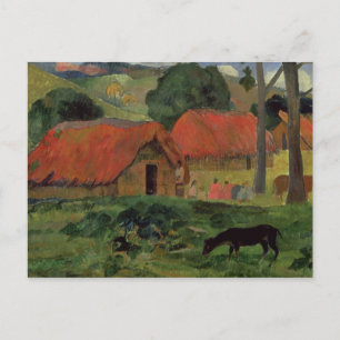 Cartão Postal Paul Gauguin   The Three Huts, Tahiti, 1891-92 (oi