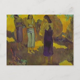 Cartão Postal Paul Gauguin - Três Mulheres Tahitianas