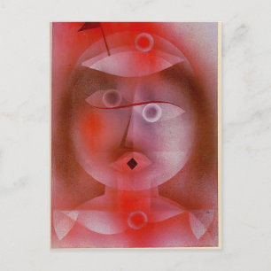 Cartão Postal Paul Klee: A máscara com o pequeno sinalizador