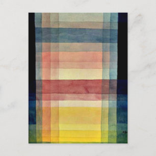 Cartão Postal Paul Klee art: Arquitetura da planície