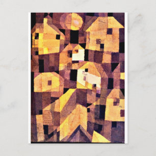 Cartão Postal Paul Klee art - Autumnal Place, 1921