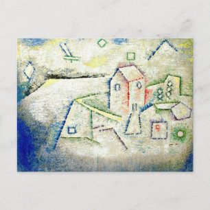 Cartão Postal Paul Klee art: Casa do País no Norte