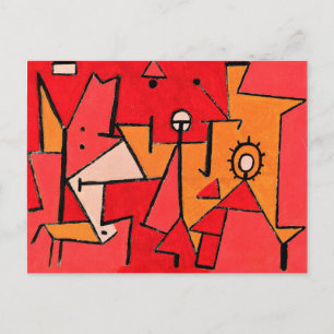 Cartão Postal Paul Klee - Calor, obra de arte popular,