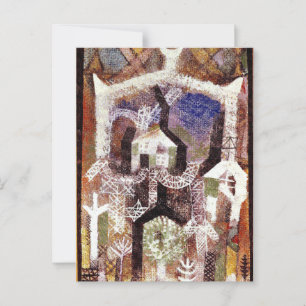 Cartão Postal Paul Klee - Casas de Verão