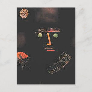 Cartão Postal Paul Klee, Cavaleiro Negro,