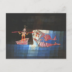 Cartão Postal Paul Klee - Cena de batalha do "Marítimo"