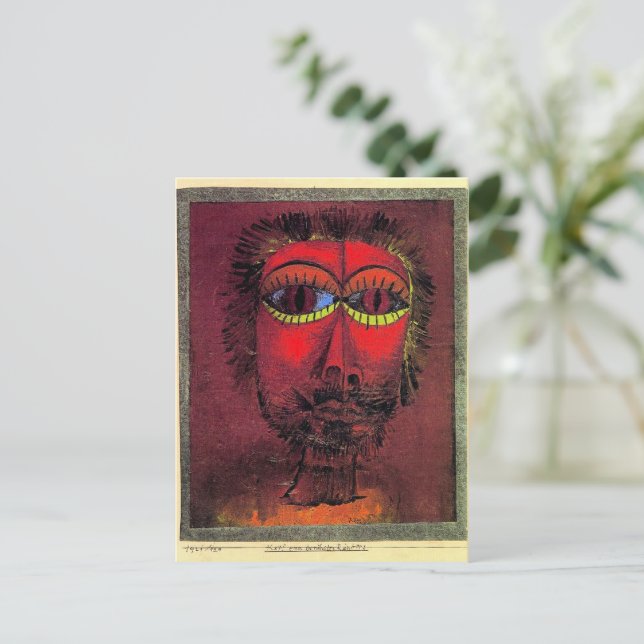 Cartão Postal Paul Klee, Chefe do Bandit (Em pé/Frente)